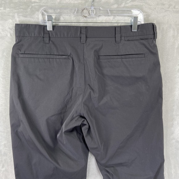 Bluffworks Pants men's 36x32 Performance Chino Tailored Black Casual Flat Front - Picture 13 of 14